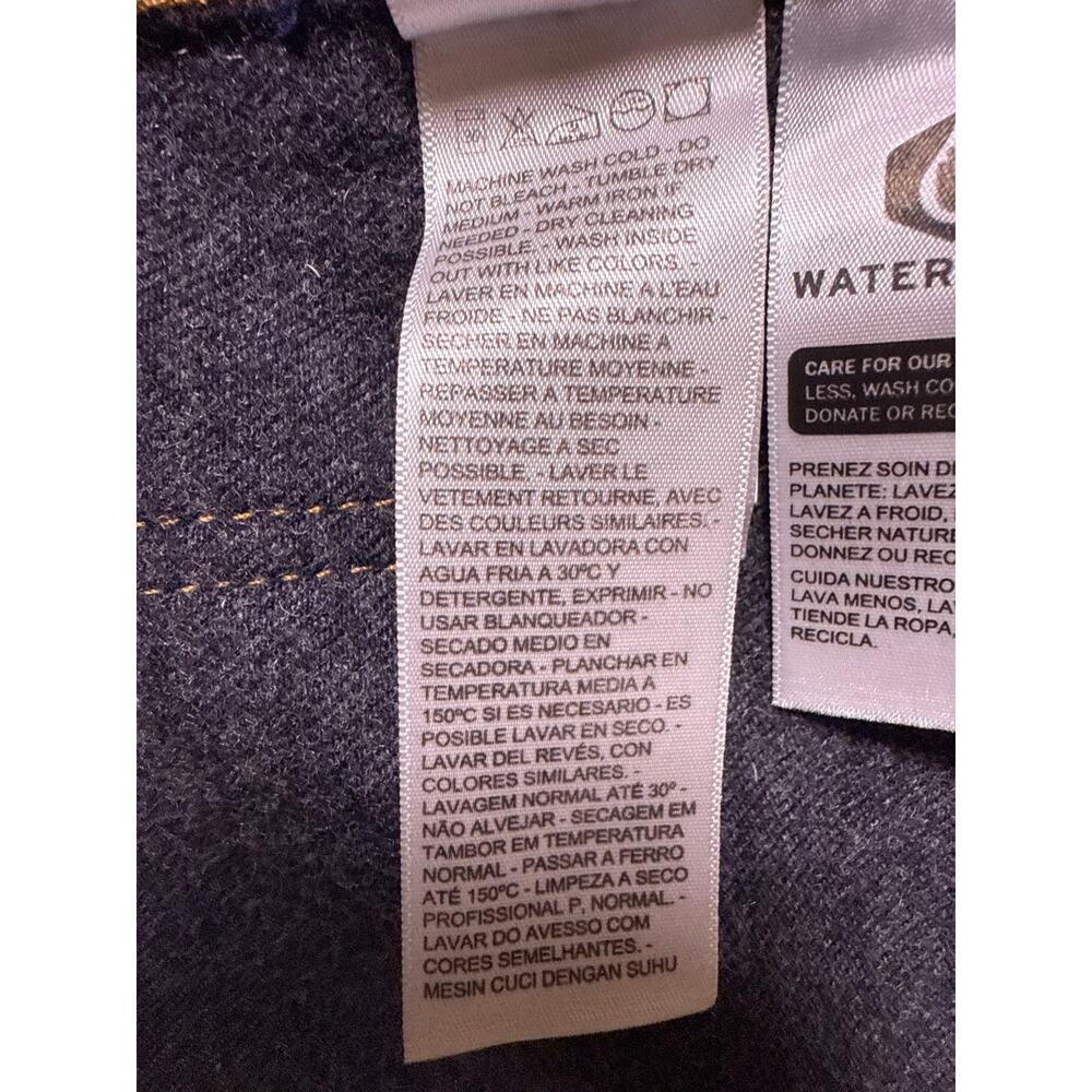 Levi's Denim Chore Coat Cypress Mens Small Dark Indigo Rinse Mid‎ Length Button - Picture 11 of 12